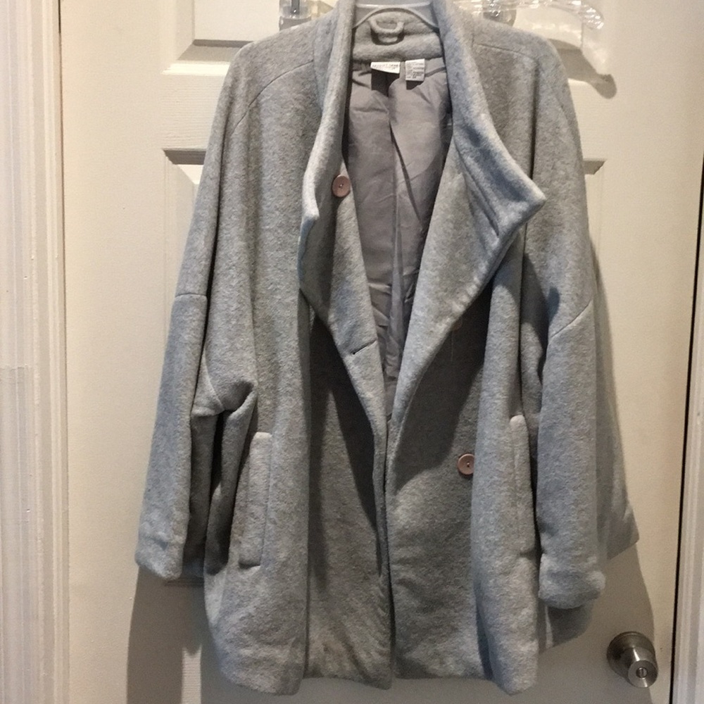 short gray coat